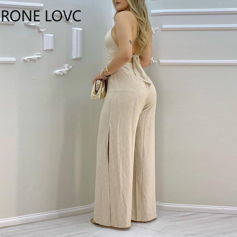 Macacão Buttoned Backless